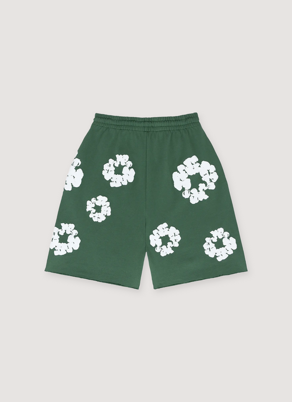Denim Tears Cotton Wreath Sweatshorts Green alternate view - Shop at Pieces Los Angeles