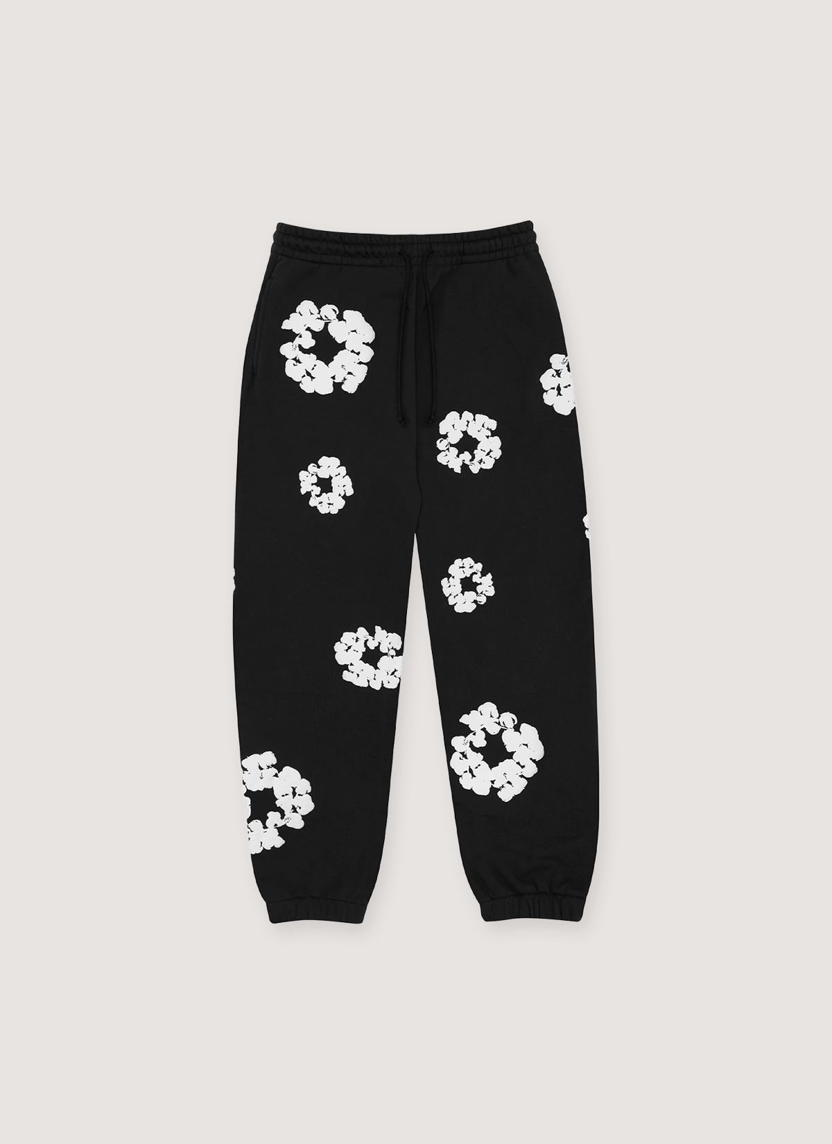 Denim Tears Cotton Wreath Sweatpants Black Denim Tears Cotton Wreath Sweatpants Black - Image 1 | Authenticated at Pieces Los Angeles