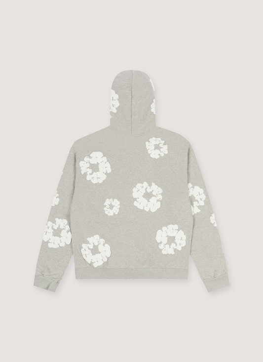 Denim Tears Cotton Wreath Zip Up Sweatshirt Grey