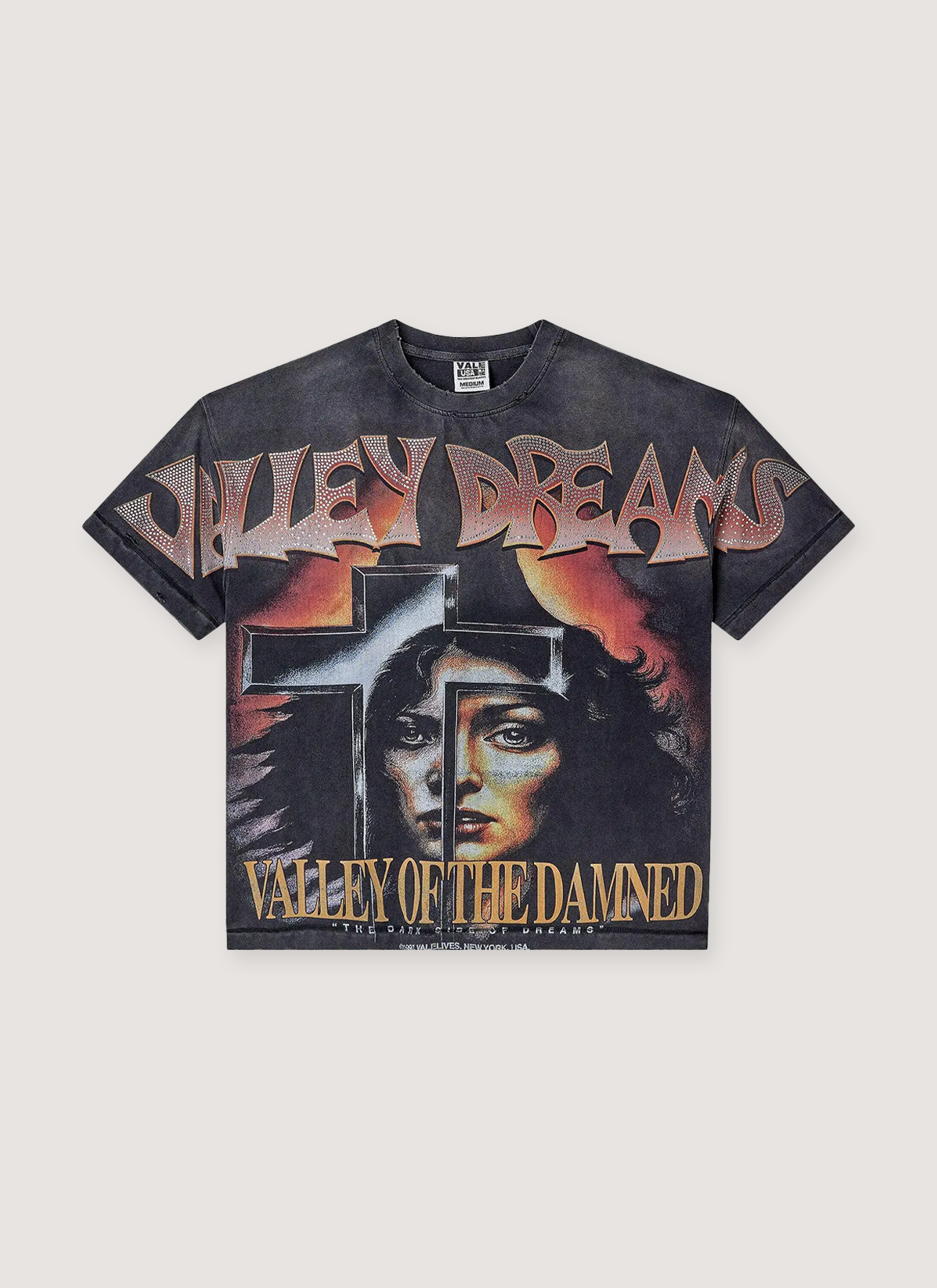Damned Bling Tee Vintage Black