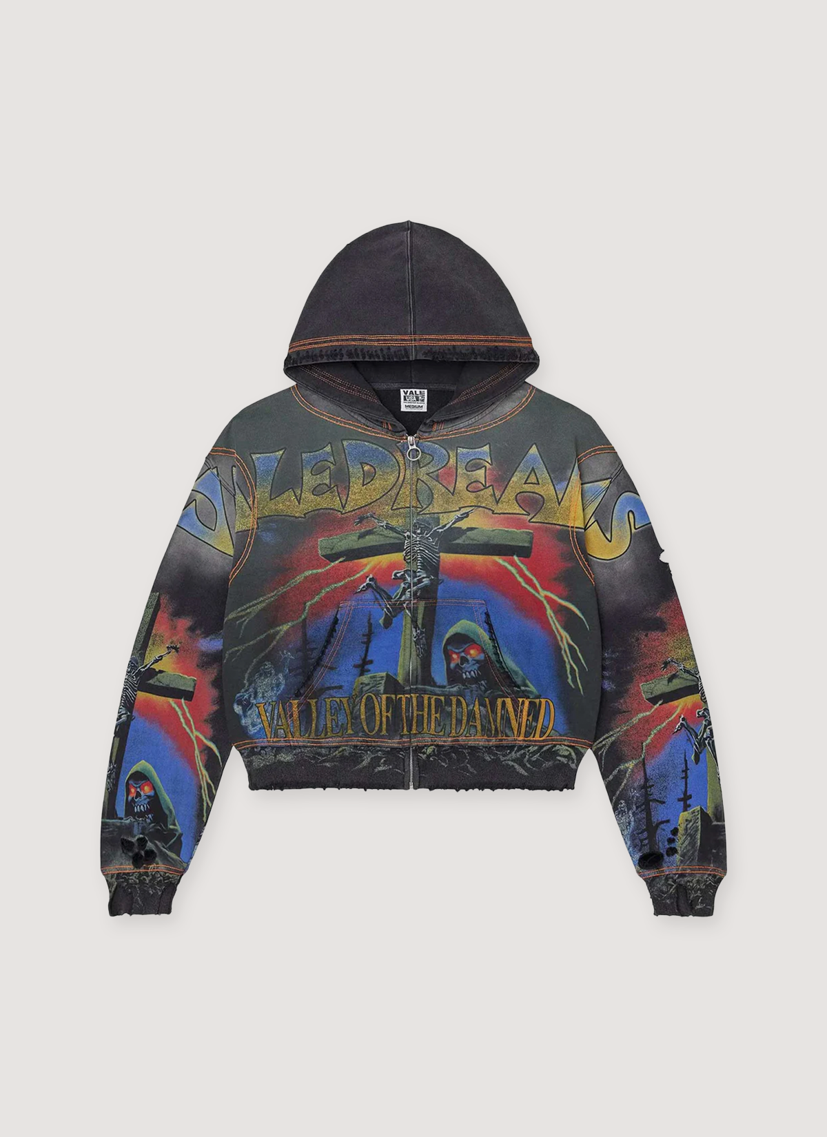 Damned Big Zip Up Sweatshirt