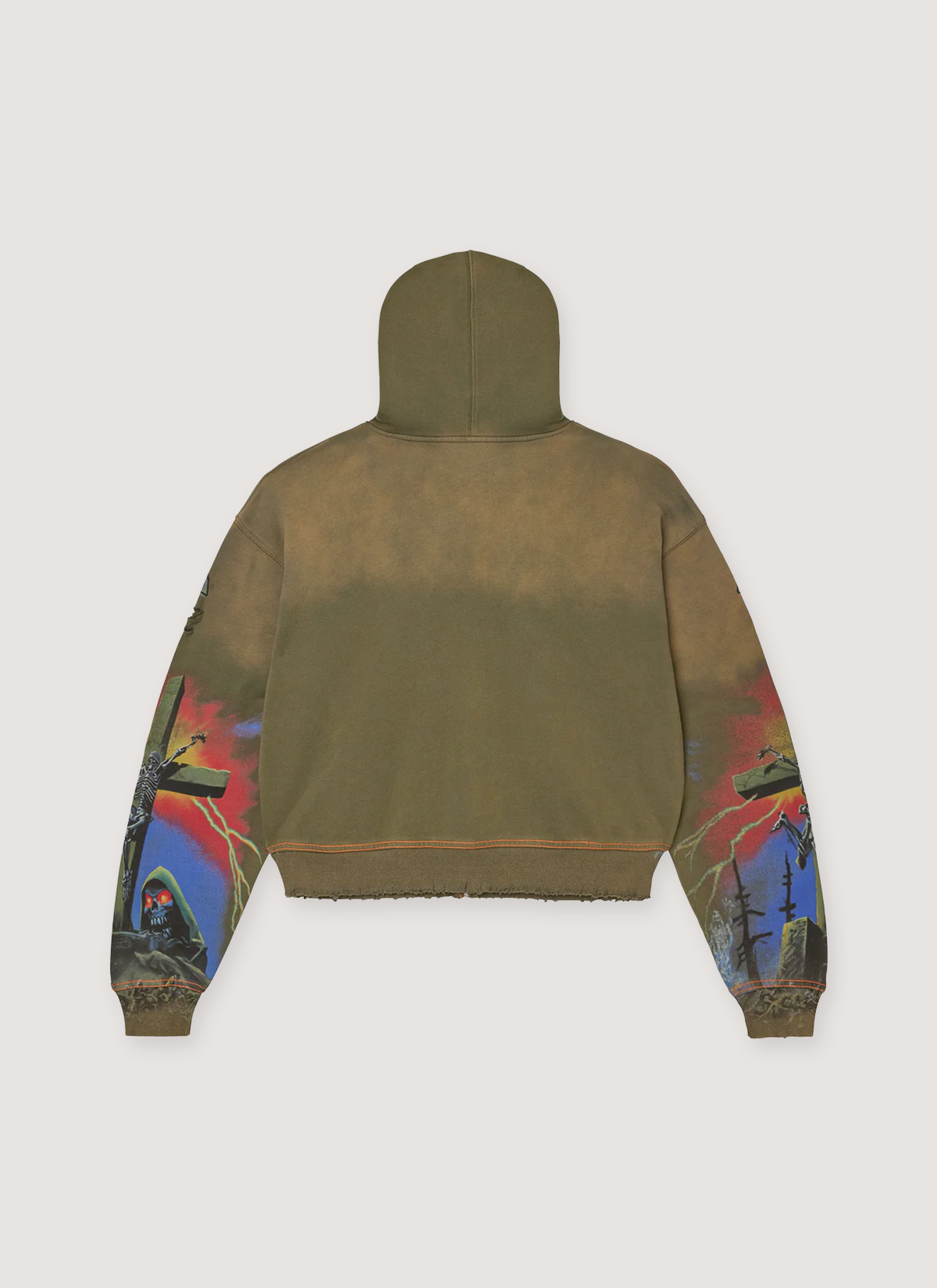 Vale Forever Damned Big Zip Up Sweatshirt Vale Forever Damned Big Zip Up Sweatshirt - Image 4 | Authenticated at Pieces Los Angeles