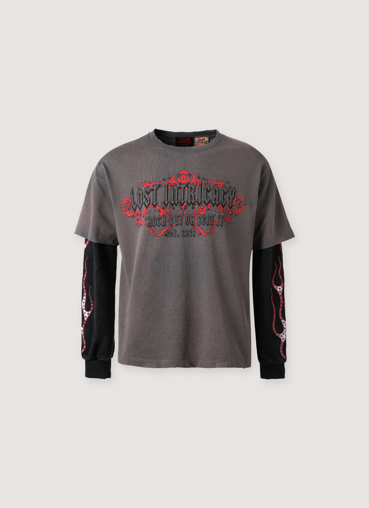 Lost Intricacy Davidson Thermal Longsleeve Vintage Black