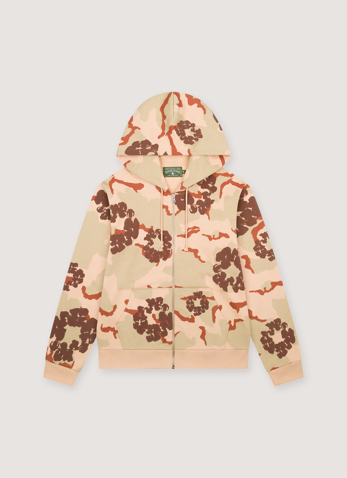 Denim Tears Cotton Wreath Zip Sweatshirt Desert Camo
