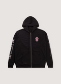 Chrome Hearts Deadly Dolls Zip Up Sweatshirt Black Pink Chrome Hearts Deadly Dolls Zip Up Sweatshirt Black Pink - Image 1 | Authenticated at Pieces Los Angeles