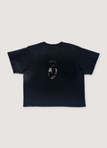 Eifles Deadly Weapons Tee Shirt Vintage Black with small graphic of a hand pointing a gun, back view Eifles Deadly Weapons Tee Vintage Black - Image 2 | Authenticated at Pieces Los Angeles