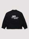 Balenciaga Hand Drawn BB Icon Denim Jacket Black Balenciaga Hand Drawn BB Icon Denim Jacket Black - Image 1 | Authenticated at Pieces Los Angeles
