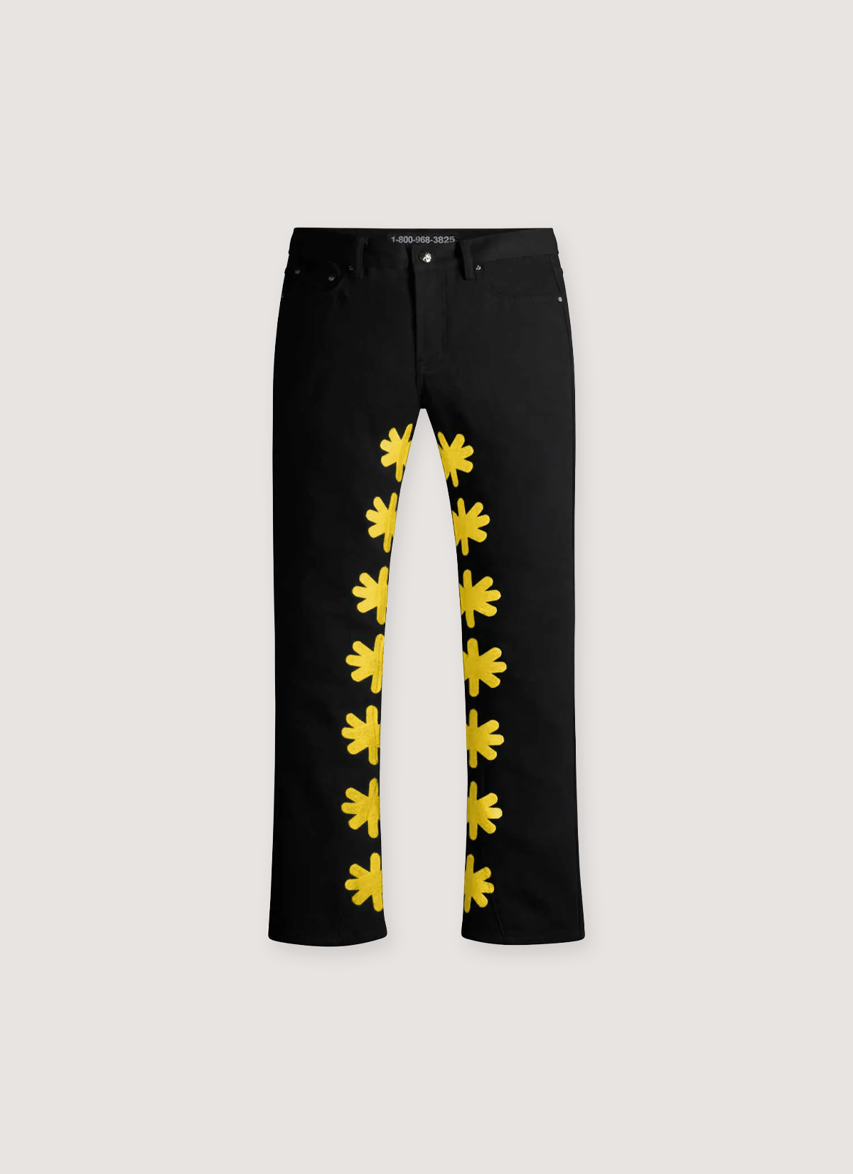 Lost SHDWS Denim Pants Black Yellow Lost SHDWS Denim Pants Black Yellow - Image 1 | Authenticated at Pieces Los Angeles