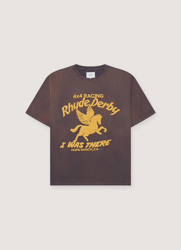 Rhude Derby Tee Vintage Grey Derby Tee Vintage Grey - Authenticated T-shirts | Pieces Los Angeles