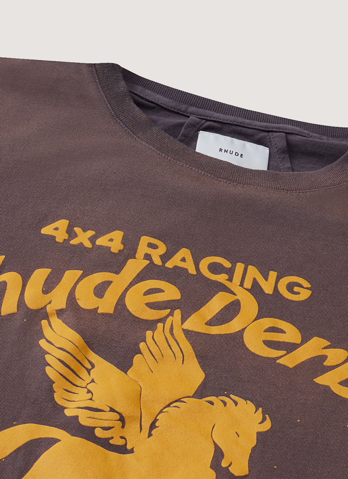 Rhude Derby Tee Vintage Grey Rhude Derby Tee Vintage Grey - Image 3 | Authenticated at Pieces Los Angeles