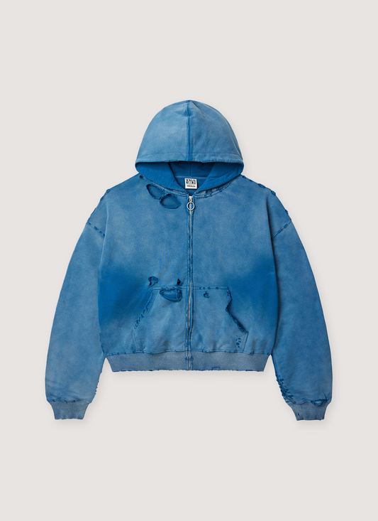 Vale Forever Destroyer Zip Up Sweatshirt