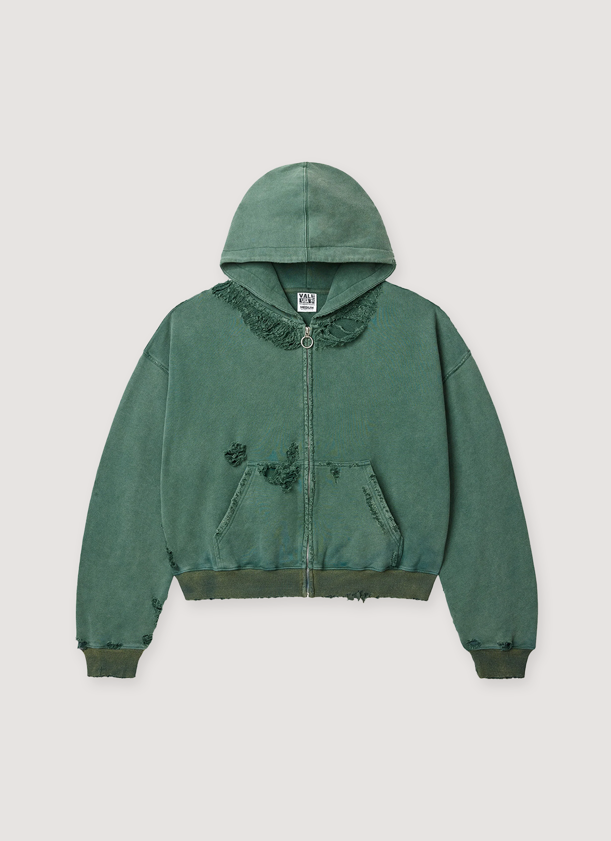 Vale Forever Destroyer Zip Up Sweatshirt