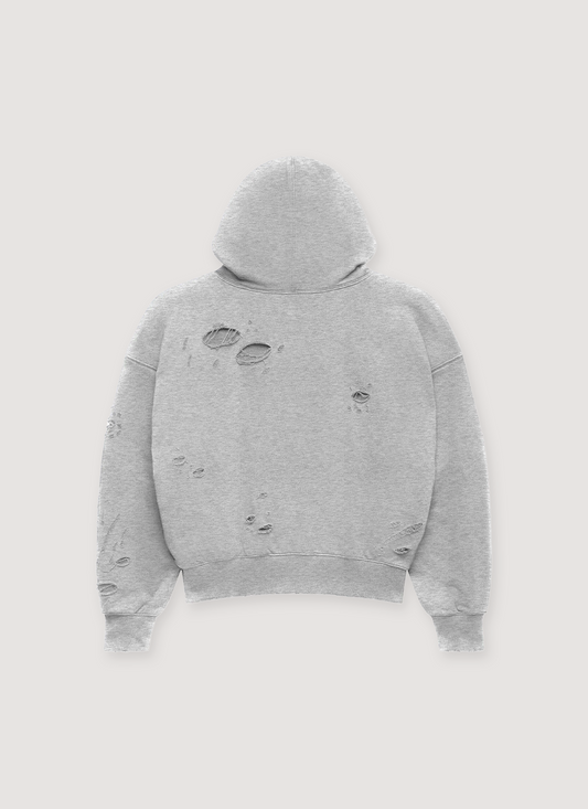 Dstry Double Layered Logo Sweatshirt Heather Grey