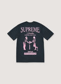 Supreme Devotion Tee shirt navy with pink text and logos back view Supreme Devotion Tee - Image 2 | Authenticated at Pieces Los Angeles