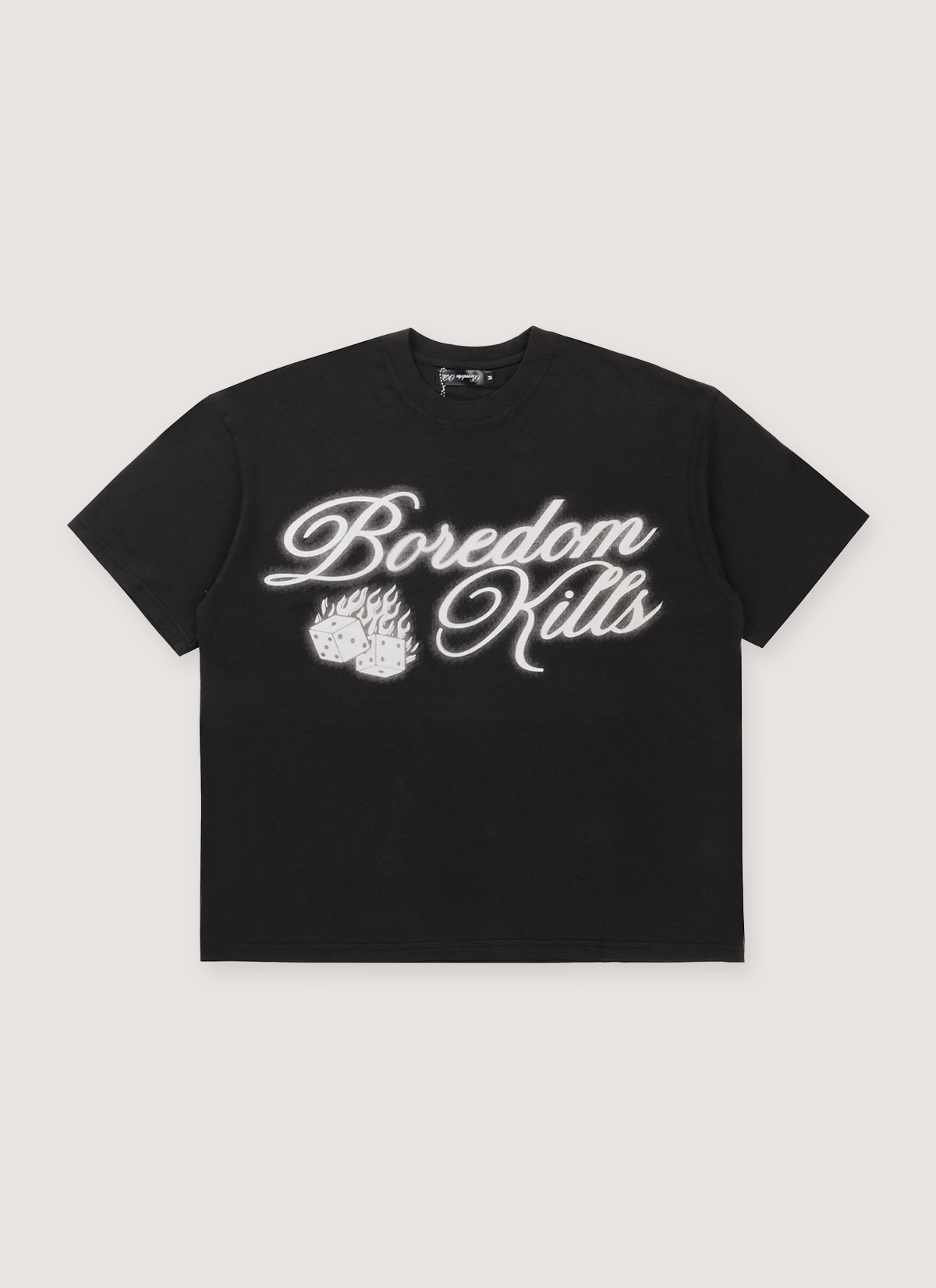 Boredom Kills Dice Tee Black