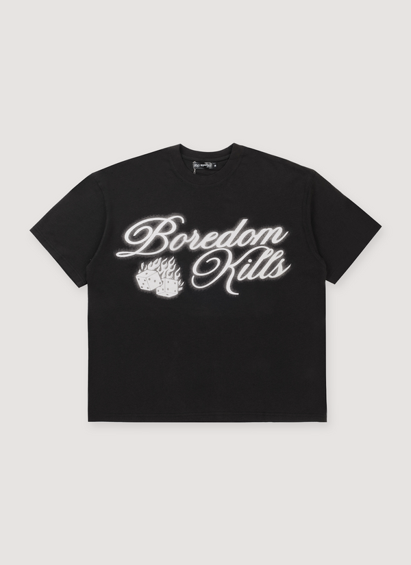 Boredom Kills Dice Tee Black Dice Tee Black - Authenticated T-shirts | Pieces Los Angeles