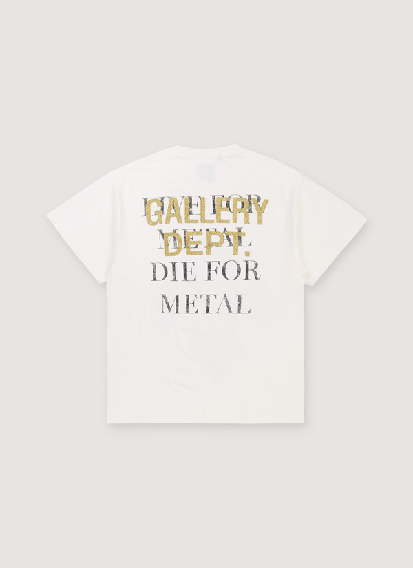 Gallery Dept. Die For Metal Tee Archival White alternate view - Shop at Pieces Los Angeles