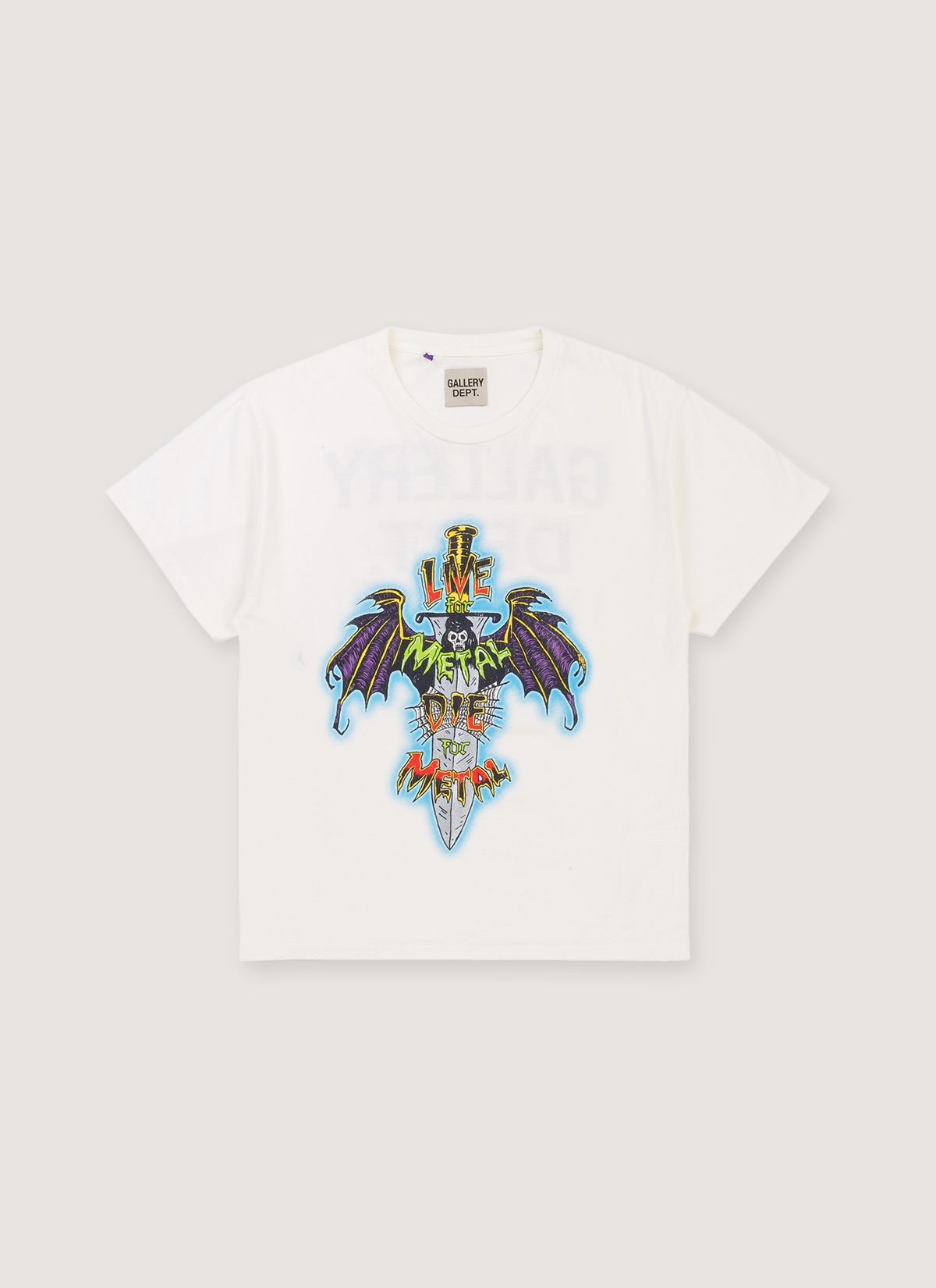 Gallery Dept. Die For Metal Tee Archival White