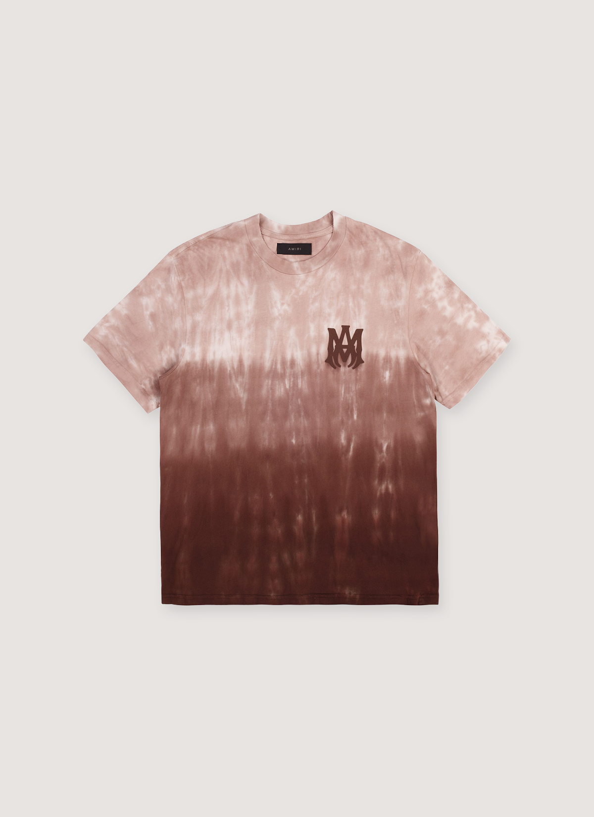 Amiri MA Logo Dip Dye Tee Brown