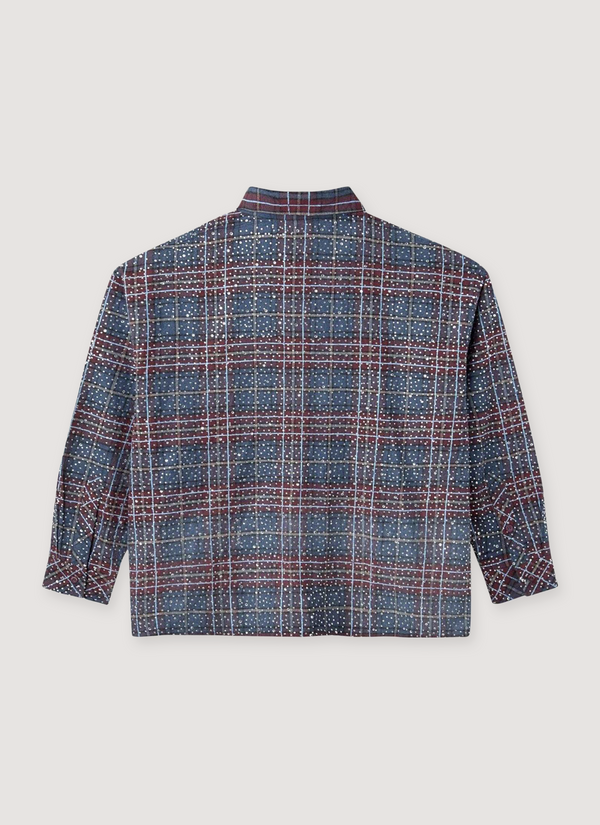 HMDD Disco Flannel Navy Red alternate view - Shop at Pieces Los Angeles