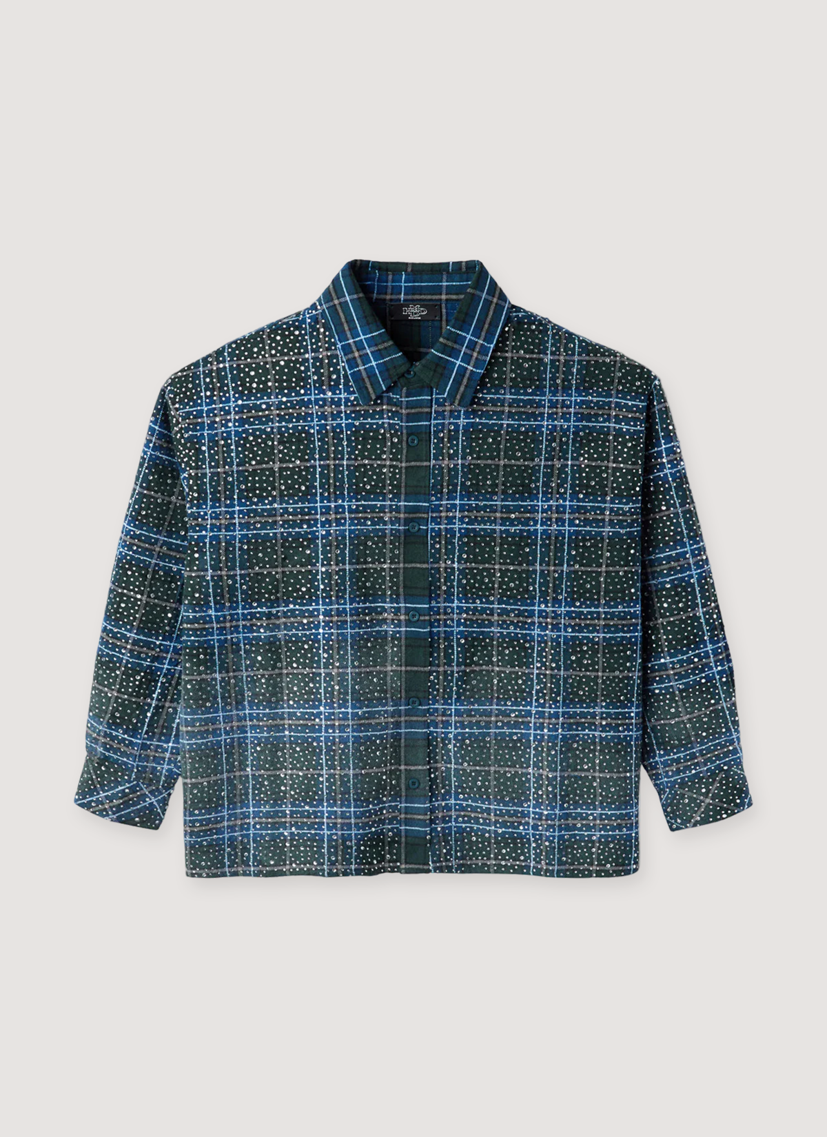 HMDD Disco Flannel Blue Green HMDD Disco Flannel Blue Green - Image 1 | Authenticated at Pieces Los Angeles