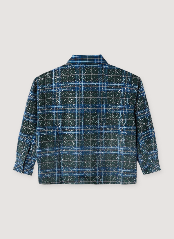 HMDD Disco Flannel Blue Green alternate view - Shop at Pieces Los Angeles