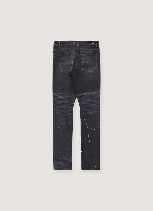 Amiri Distressed Skinny Jeans Washed Black