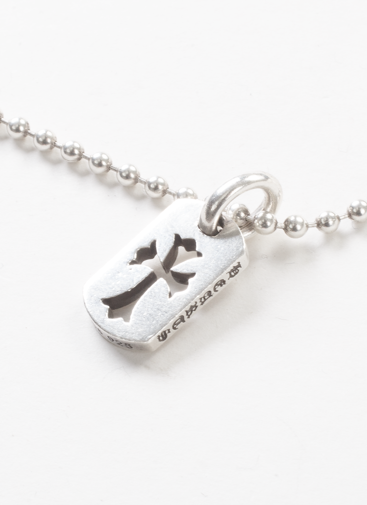 Chrome Hearts Cut Out Cross Dog Tag Silver – PIECES Chrome Hearts Cut Out Cross Dog Tag Silver – PIECES