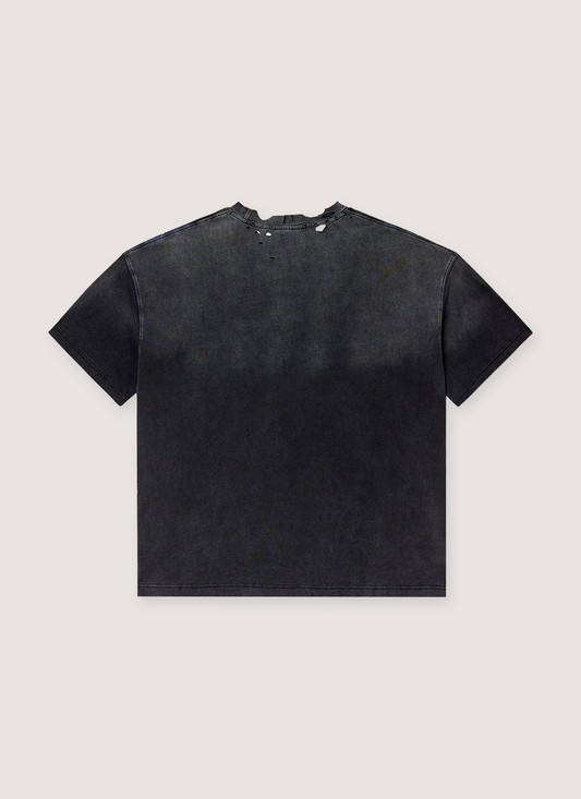 Vale Forever Dog Tag Big Tee Vintage Black