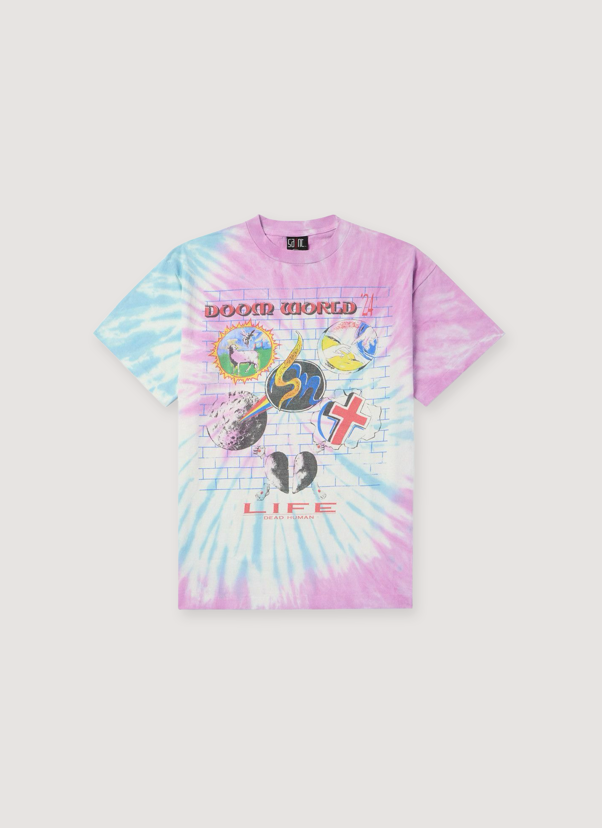 Saint Michael x LASTMAN DOOM WRLD Tee Tie Dye