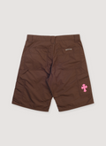 Chrome Hearts Nylon Leather Double Knee Shorts Brown Black Chrome Hearts Nylon Leather Double Knee Shorts Brown Black - Image 2 | Authenticated at Pieces Los Angeles