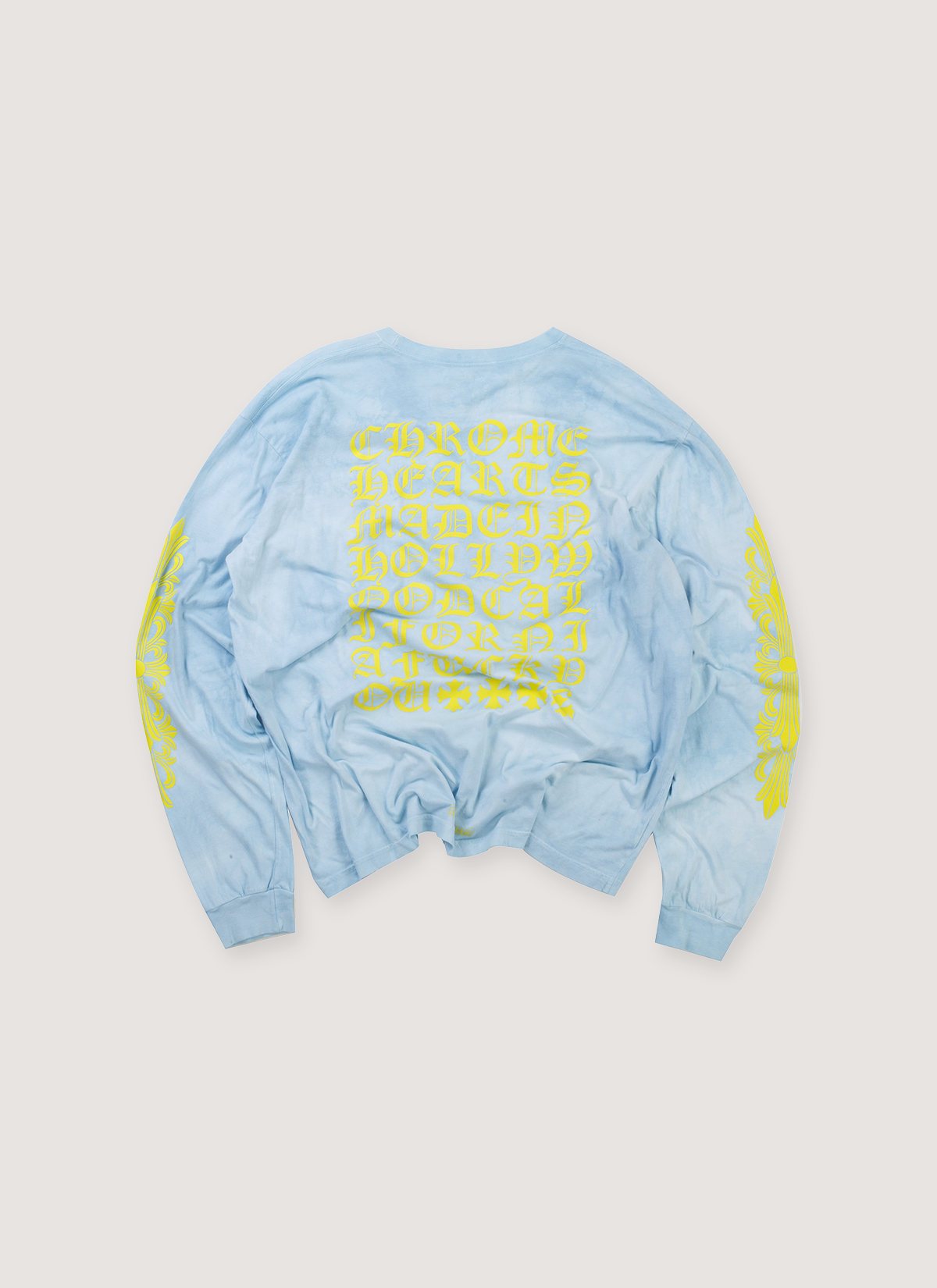 Chrome Hearts Miami Exclusive Made in Hollywood Longsleeve Blue Neon (Pre-Owned) Chrome Hearts Miami Exclusive Made in Hollywood Longsleeve Blue Neon (Pre-Owned) - Image 2 | Authenticated at Pieces Los Angeles