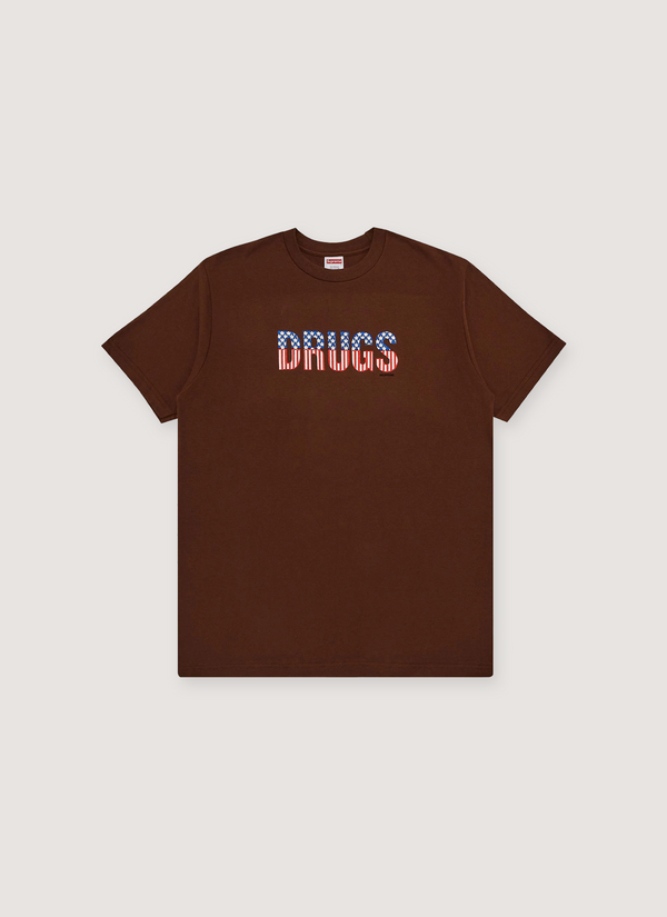Supreme Drugs Tee Brown Drugs Tee Brown - Authenticated T-shirts | Pieces Los Angeles