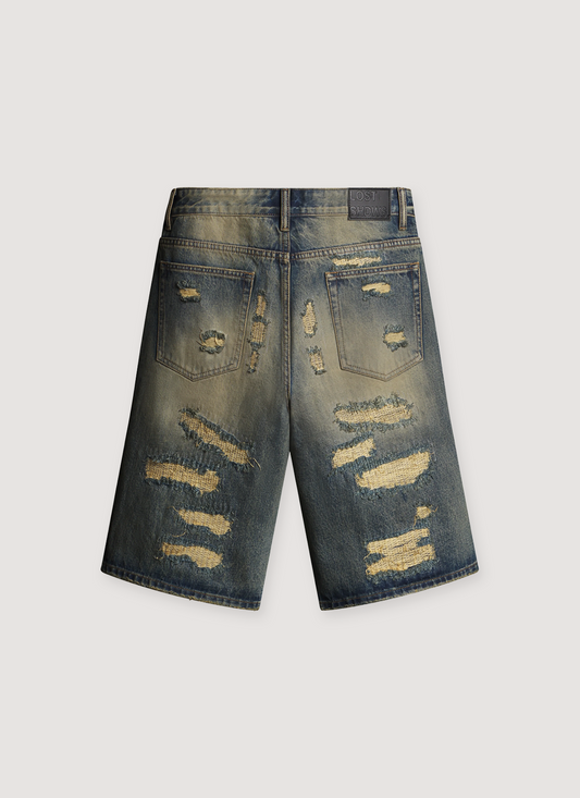 Lost SHDWS DSTRY Denim Short Blue Bone
