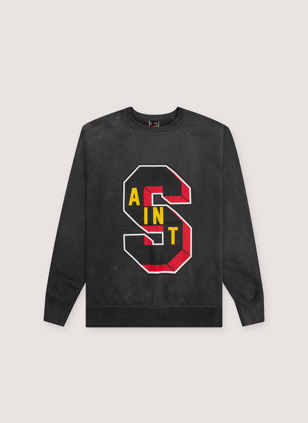 Saint Michael Denim Tears Crew Sweater Vintage Black Denim Tears Crew Sweater Vintage Black - Authenticated Sweaters | Pieces Los Angeles