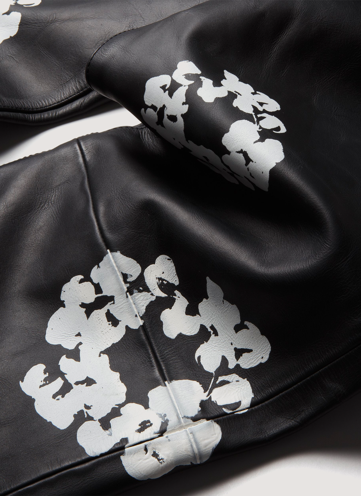 Denim Tears Leather Cotton Wreath Pants Denim Tears Leather Cotton Wreath Pants - Image 4 | Authenticated at Pieces Los Angeles