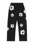 Denim Tears Cotton Wreath Open Hem Sweatpants Black