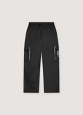 Denim Tears DT Outdoors Pants Black polyester, printed logos, 3M reflective details, cargo pockets, back view Denim Tears DT Outdoors Pants Black - Image 2 | Authenticated at Pieces Los Angeles