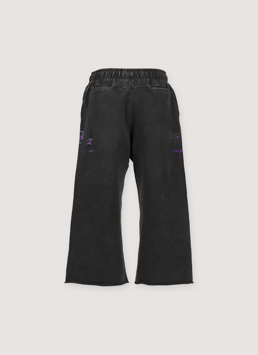 Trap Logo Dual Sweatpants Black