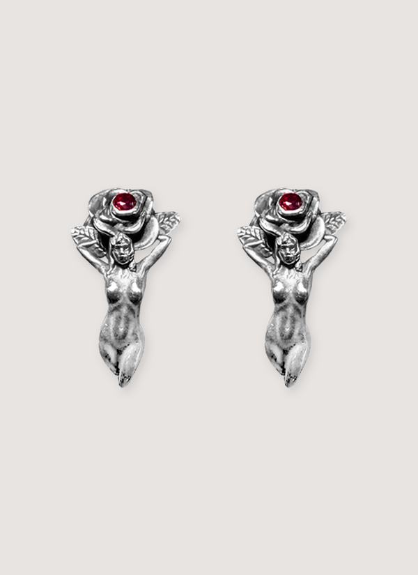 For Those Who Sin Grow Into Love Earrings Silver Grow Into Love Earrings Silver - Authenticated Earrings | Pieces Los Angeles