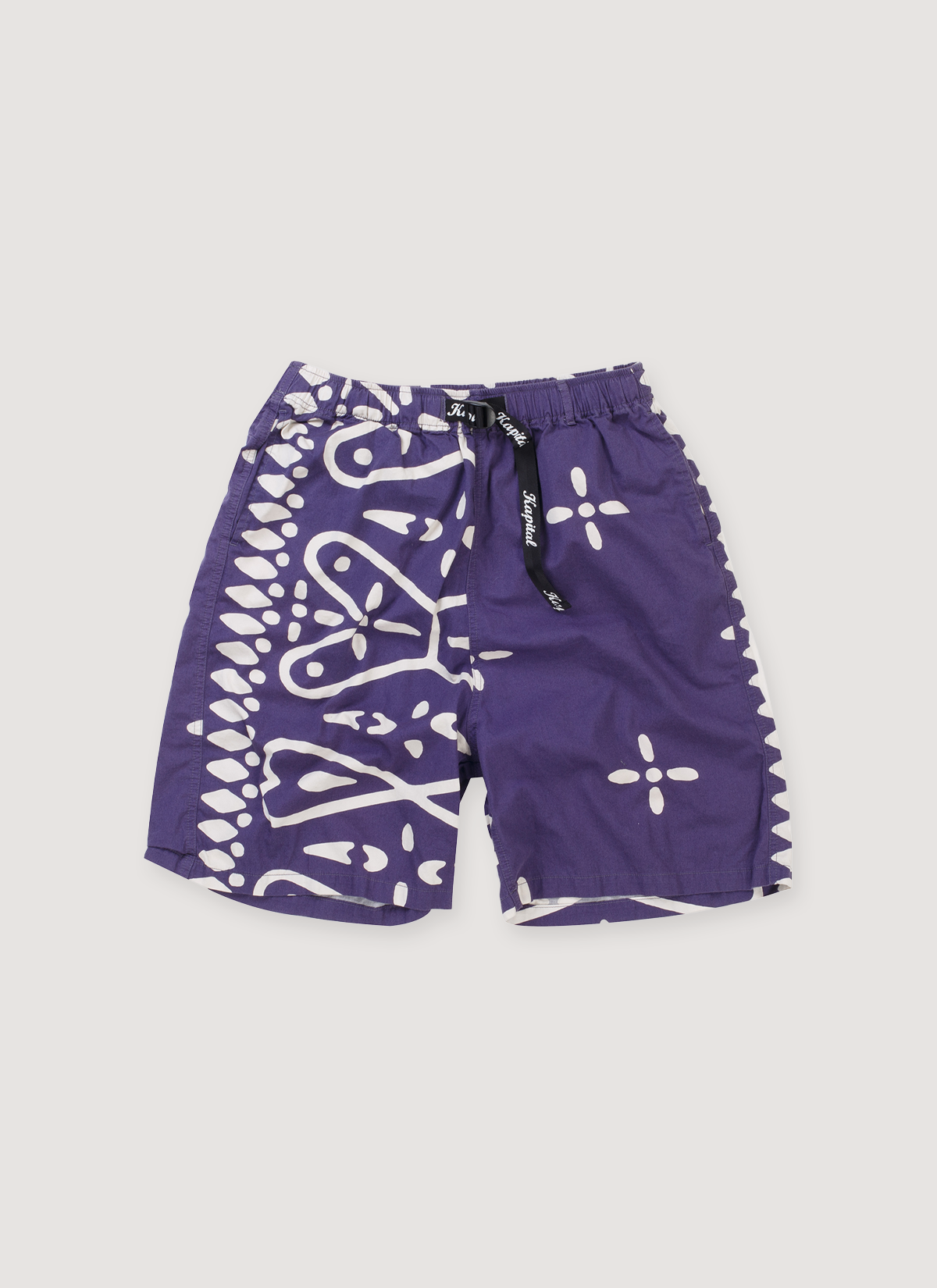 Kapital Combed Cotton Twill Bandana Shorts Purple (Pre-Owned)