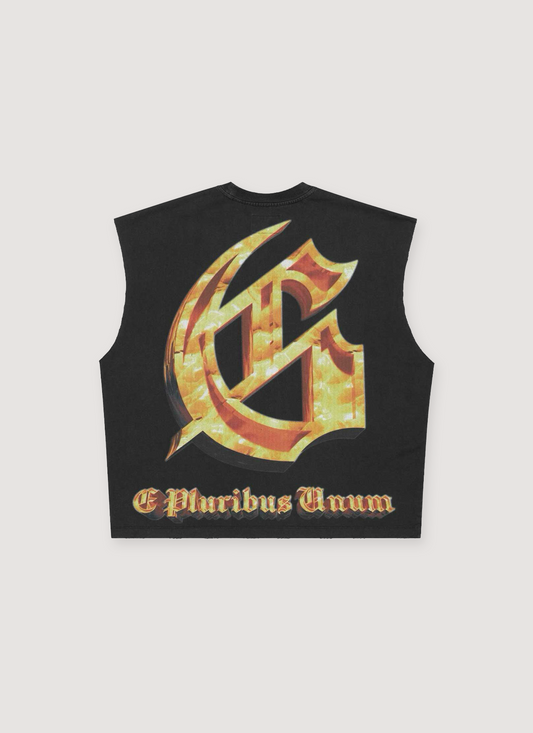 Godspeed New York Echoes Empire Sleeveless Tee Black Wash
