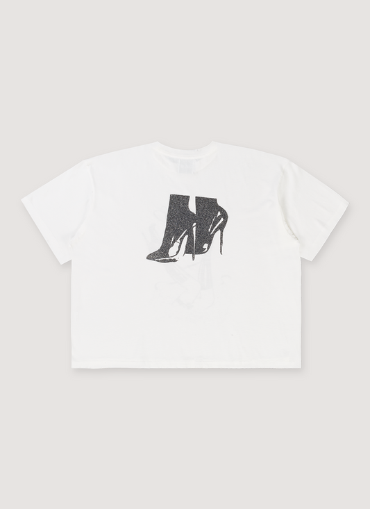 Eifles Heels Tee White