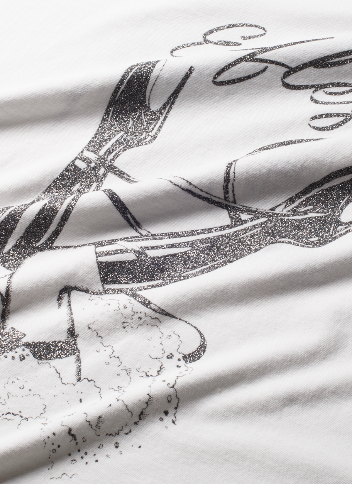 Eifles Heels Tee White Eifles Heels Tee White - Image 4 | Authenticated at Pieces Los Angeles
