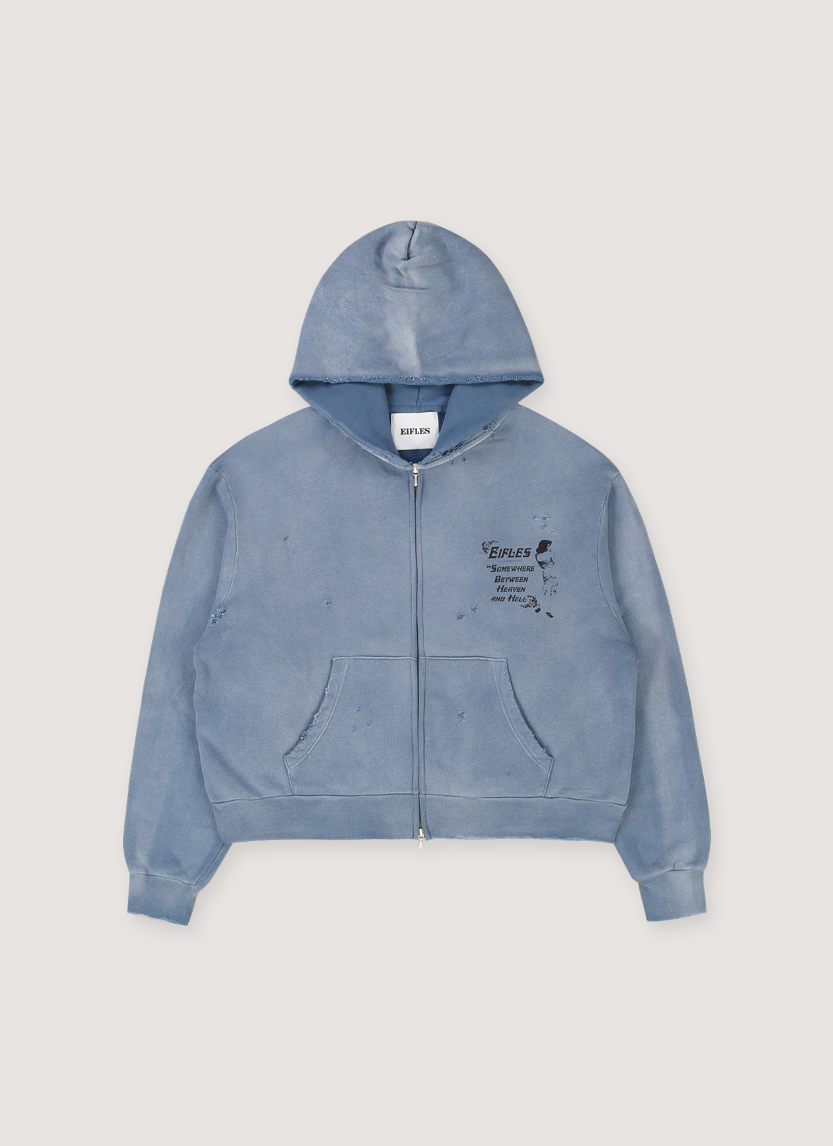 Eifles HH Zip Up Sweatshirt Vintage Blue