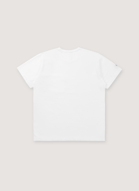 Heavyweight Embroidered Pocket Tee White