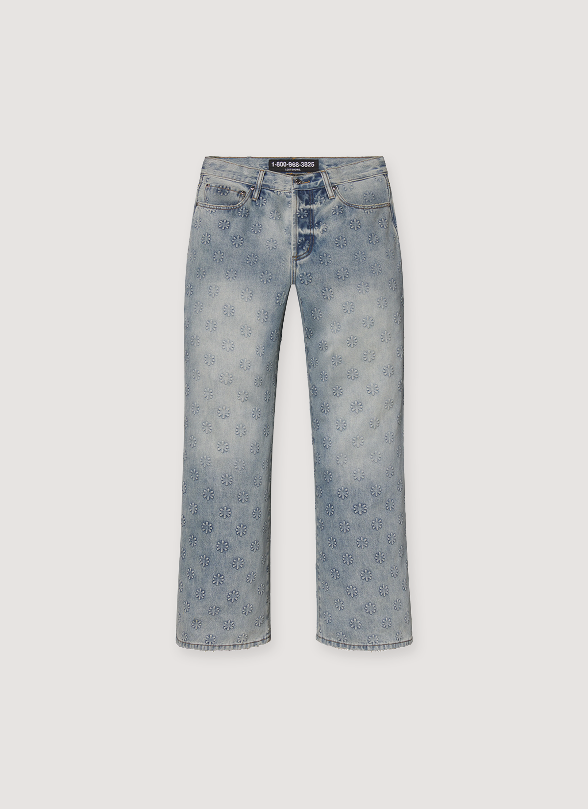 Lost SHDWS Embossed Denim Blue