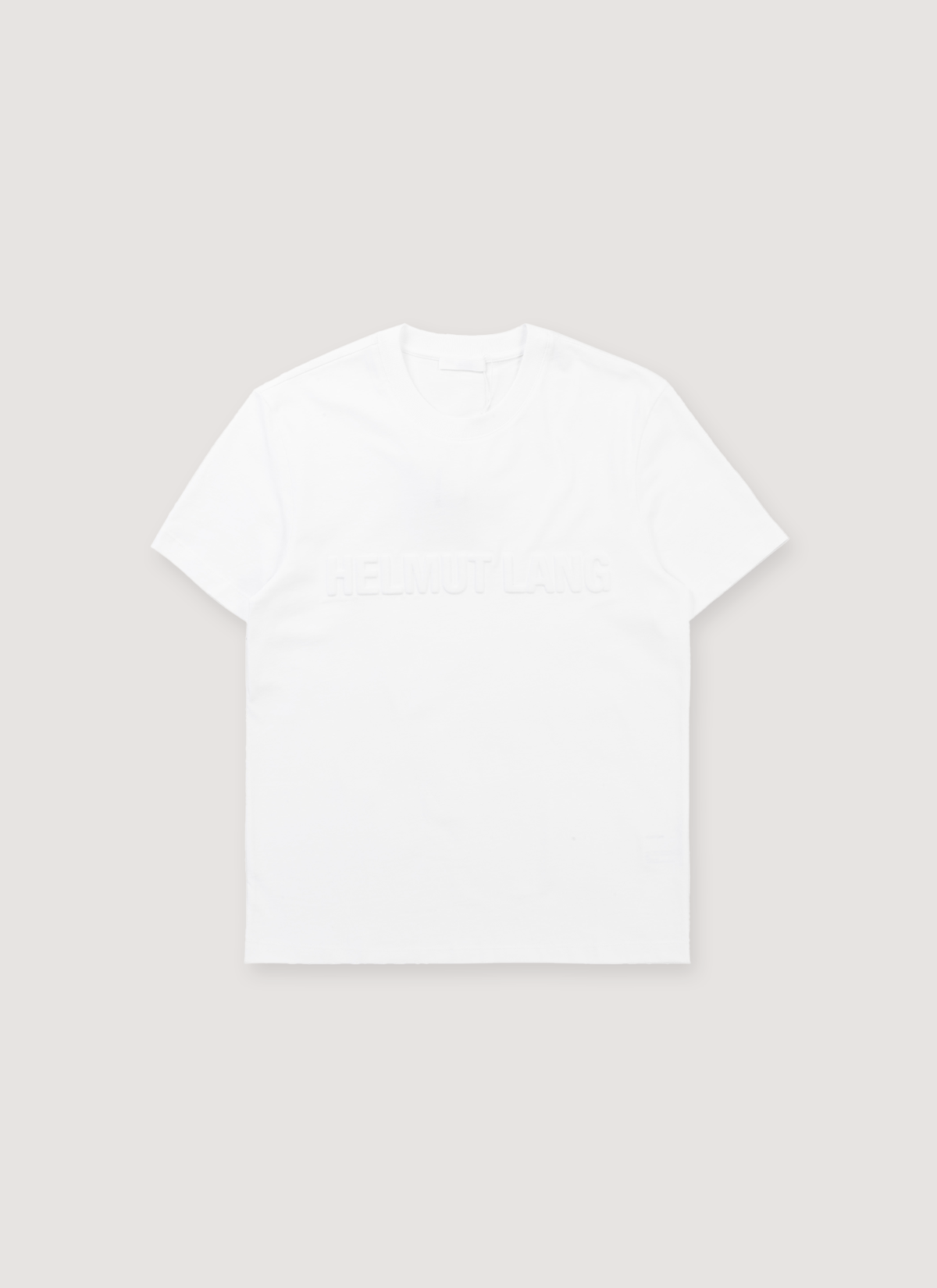 Helmut Lang Embossed Tee Optic White