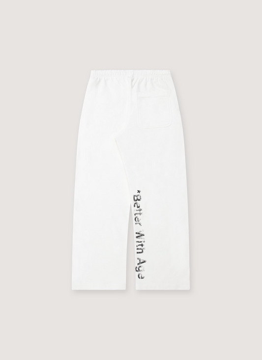 Better With Age Ennui Sweatpants Vintage White back view