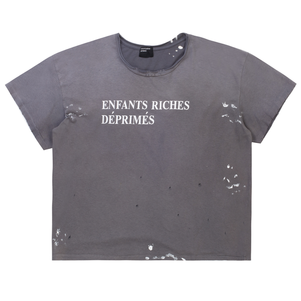 酢チコです‪☆ 正規品 Enfants Riches Deprimes Enfants Riches Déprimés Classic Logo Tee Damaged Black – PIECES